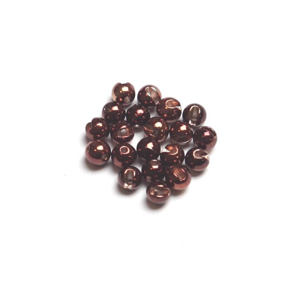 Główki wolframowe slotted metallic coffe 3.0 mm 20 szt. tungsten beads